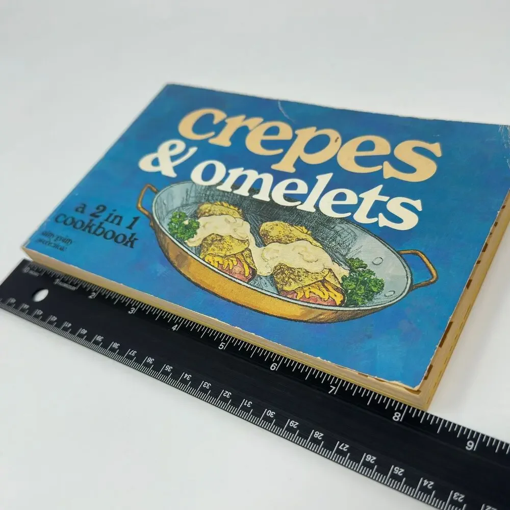 Crepes & Omelets Illustrated Cookbook Bob Coleen Simmons 1976 PB 2 in 1 Recipes
